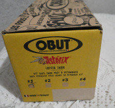 Obut spécial pétanque inox gravées triplette portraits Astérix Obélix idéfix n°2