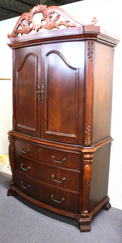 Armoire mahogany 2 pieces - armoire,