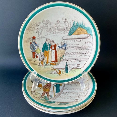 Assiettes parlantes creil - 3,