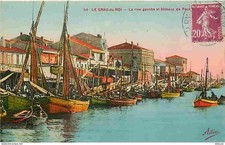 30 - Le Grau du Roi - The Left Bank and Fishing Boats - Colorized - Publisher A