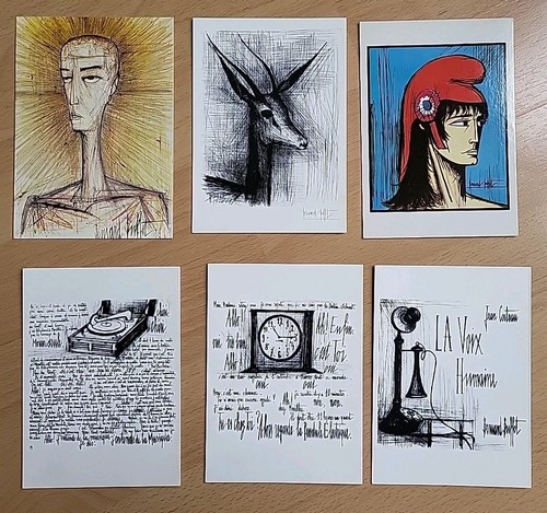 Bernard buffet lot cartes - lot, 6