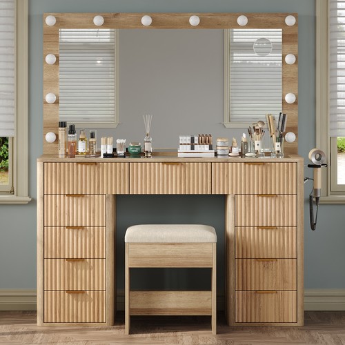 Vanity desk with led - 47",