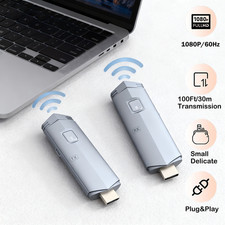 100Ft Wireless HDMI Transmitter Receiver HDMI Extender 5G 1080P for TV Projector