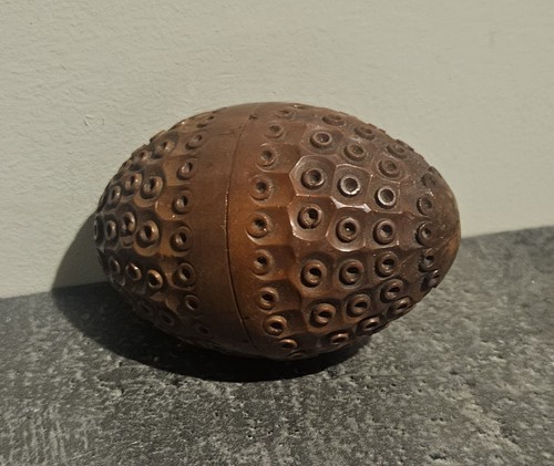 étui chapelet ancien noix - Étui, à
