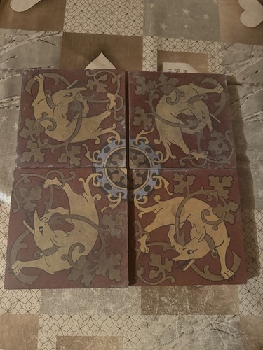 Carreau ancien xviii xvii - 4,