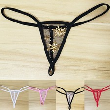 5 Pack Lot Sexy Womens Mesh See Through Panties G string Thong Tanga Micro Brief