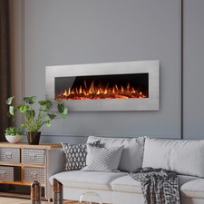 Noble Flame Vegas 1530 Inox - Cheminée électrique Cheminée Murale Cheminée - Wan