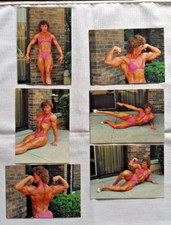 Female Bodybuilder CONNIE MCCLOSKEY 6 Color Photos WOMAN Original 1986 3.5 x 5 C