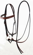 Bridon Western Cuir Avec