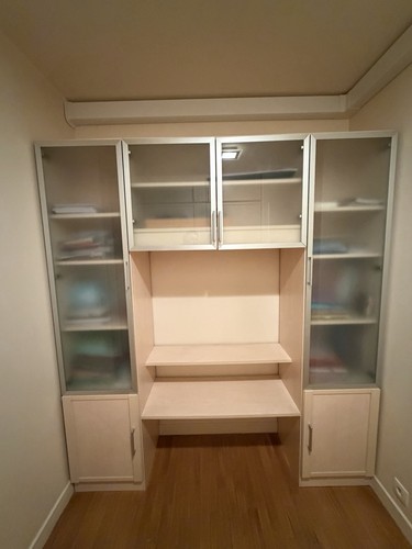 Armoire étagères beige - armoire, à