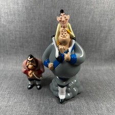 VTG 90s Disney Mulan Chien Po Ling & Yao Pull Toy 5" Friction Car Tested