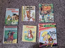 Lot 6 Livres Jeunesse Vintage Maverick Ploum Boum Télé Caroline Far West Maury