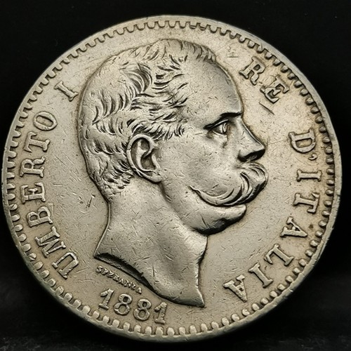 Lires 1881 rome argent - 1881, r