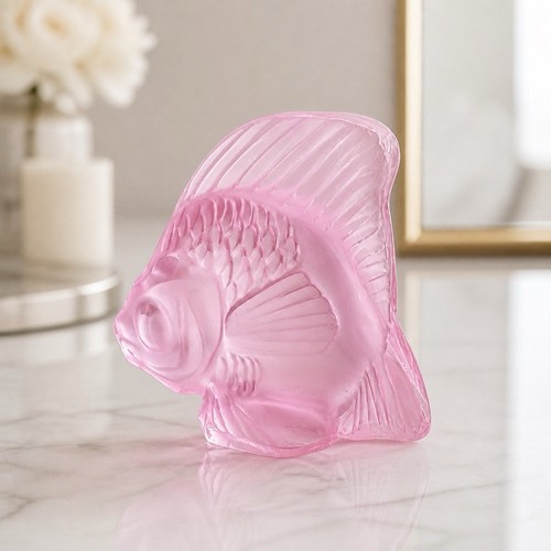 Lalique france crystal - france, pink