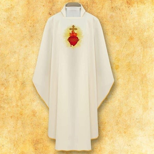 Chasuble brodée cœur de - chasuble,