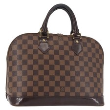 LOUIS VUITTON Damier Ebene Alma Hand Bag N51131 LV Auth 144325