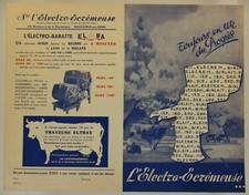 prospectus brochure ELECTRO-ECREMEUSE Baratte tracteur tractor traktor prospekt