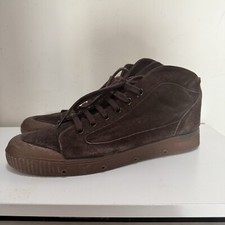 SPRING COURT Basketball Mens High Top Brown Suede Leather Sneaker Shoe Sz 11/44