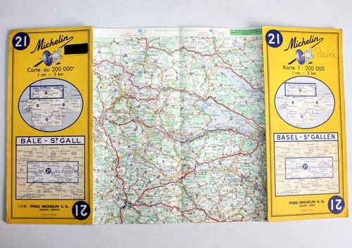 Carte michelin 1961 bale - n°21,