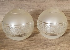 Paire de Globes de Lampe à