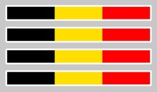4 X BANDES DRAPEAU BELGIQUE