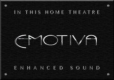 PLAQUE HOME CINEMA DECORATIVE "Emotiva" EN IMPRESSION NUMERIQUE