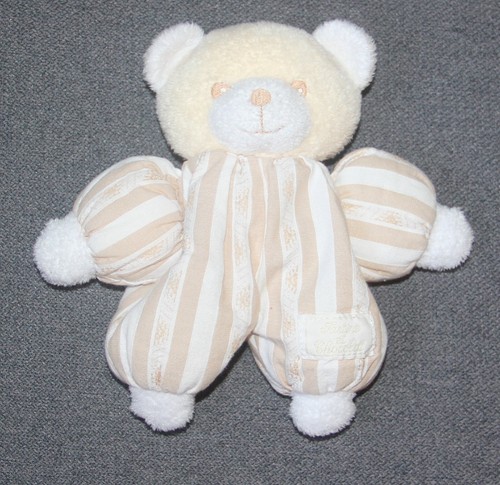 Doudou ours beige blanc - doudou,