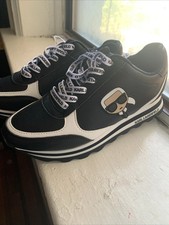 KARL LAGERFELD Women's Meade Everyday Lace Up Sneakers Shoes