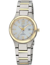 ETT Eco Tech Time ELT-11672-12M Montre Femme Solaire Radio-Pilotée Titane Eve...