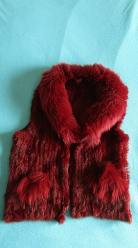 Gilet sans manche lapin et - manche, en