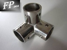 Coude droit 3 départs 25mm 90° inox 316 - A4..