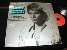 JOHNNY HALLYDAY<>DISQUE DE PLATINE<>Lp Vinyl~France Pressing<>IMPACT 6886 104
