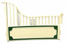 Playmobil side wall beige / green, bars - box, horse / rider 5111 5109