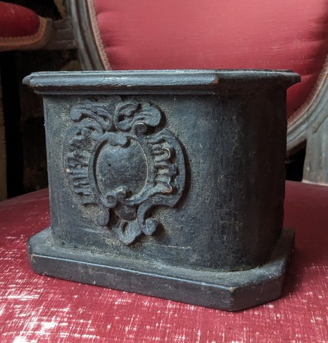 Socle bois noirci - bois, pour