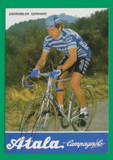CYCLING cycling card ZADROBILEK GERHARD team ATALA Campagnolo 1984 Signed