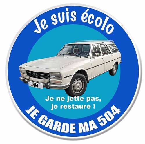 Sticker suis ecolo - je, garde