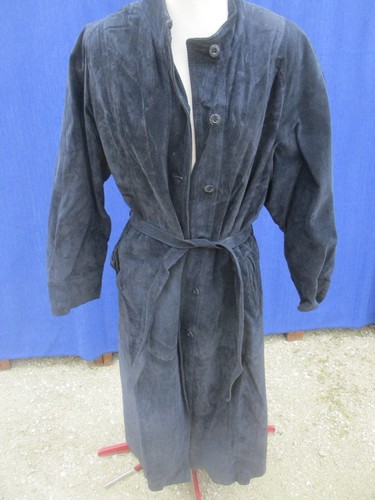 Manteau cuir noir - manteau, en