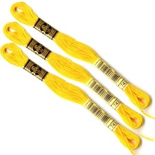 DMC 743 Lot De 3 Échevettes