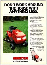 1988 SENTAR LAWN TRACTOR MOWER Vintage 1980's 8"X10.75" Magazine Ad M294