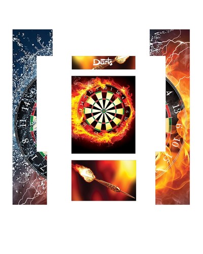 Stickers dartboards mural - stickers,
