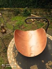 Copper and wrought iron log holder