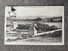 Old postcard circuit automobile de lyon 1924