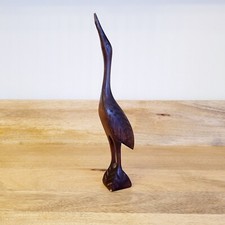 Petite statue en bois d'oiseau