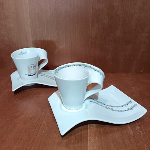 Paire tasses soucoupes - et,