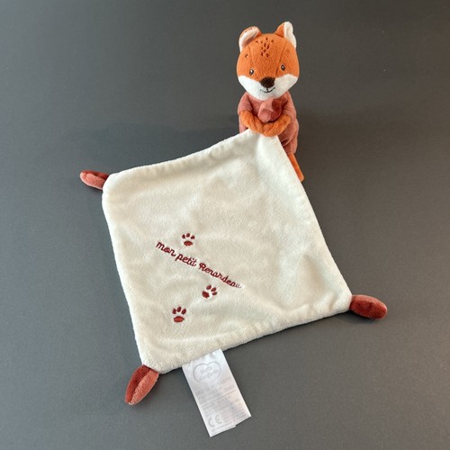 Doudou renard orange plat - doudou,