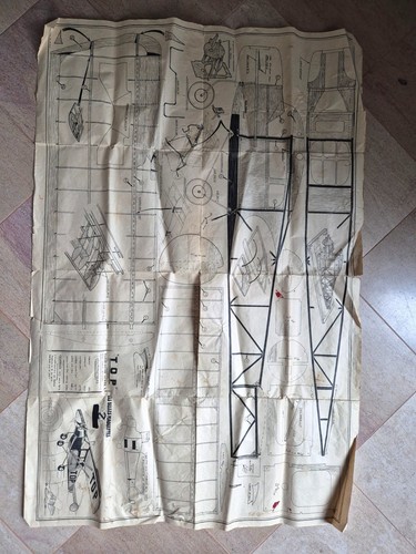 Vintage plan avion top - plan, rc