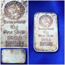 10 Grams SILVER Lingot ARGENT