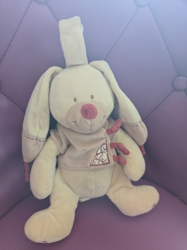 Doudou lapin nicotoy beige - doudou,