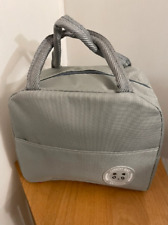 Sac à lunch isotherme, imperméable gris. Neuf avec étiquette. Largeur 14, longue