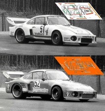 Décal Porsche 935 Zolder 1977 51 52 1:32 1:43 1:24 1:18 décalcomanies